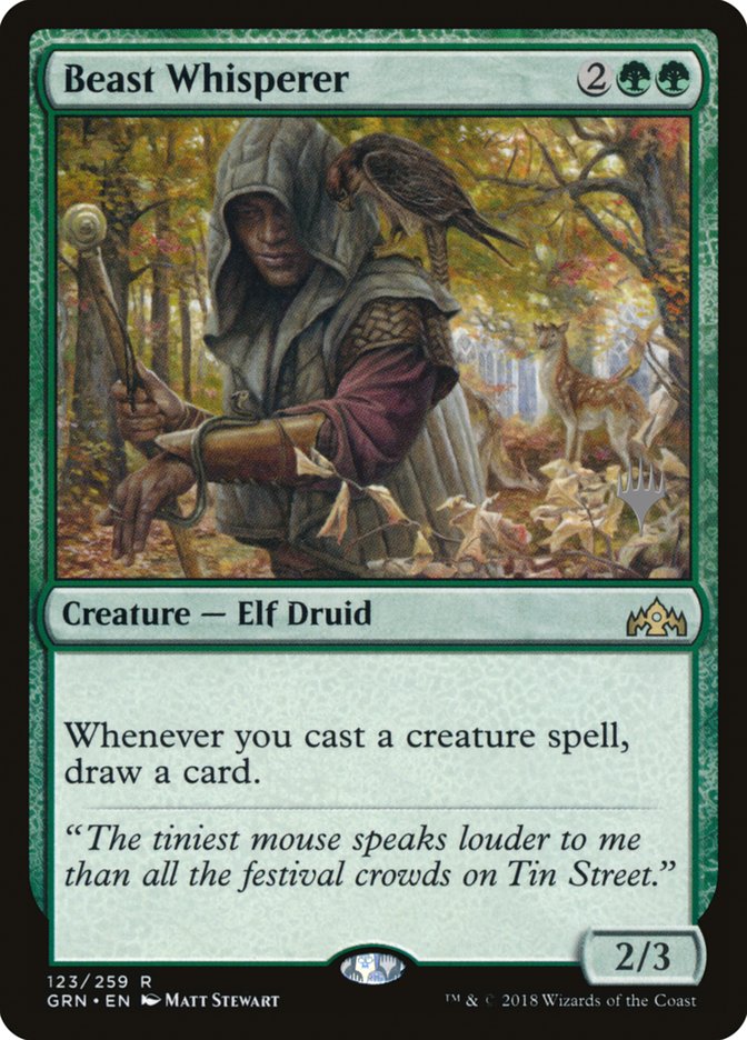 Beast Whisperer (Promo Pack) [Guilds of Ravnica Promos] | Good Games Morley