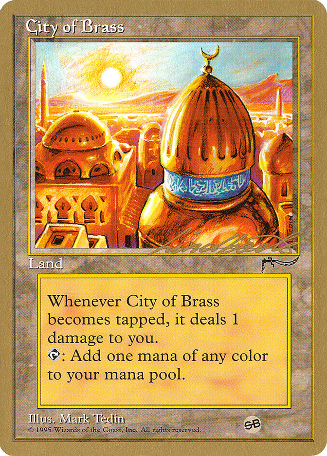 City of Brass (Leon Lindback) (SB) [Pro Tour Collector Set] | Good Games Morley