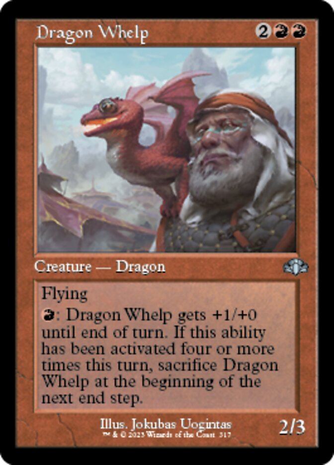 Dragon Whelp (Retro) [Dominaria Remastered] | Good Games Morley