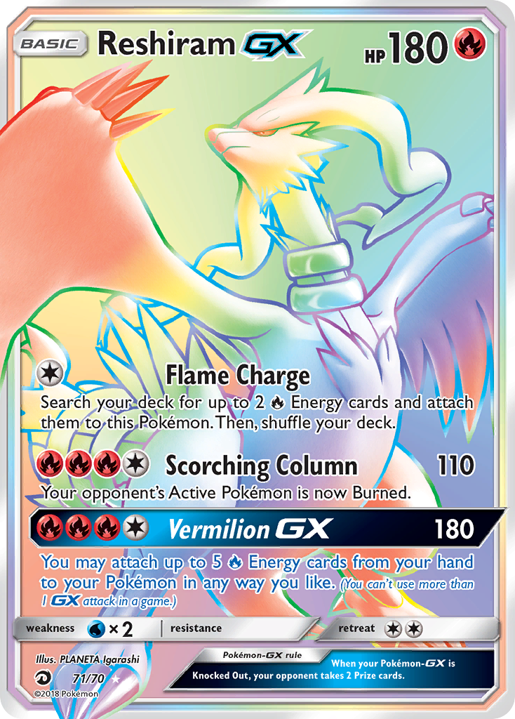 Reshiram GX (71/70) [Sun & Moon: Dragon Majesty] | Good Games Morley