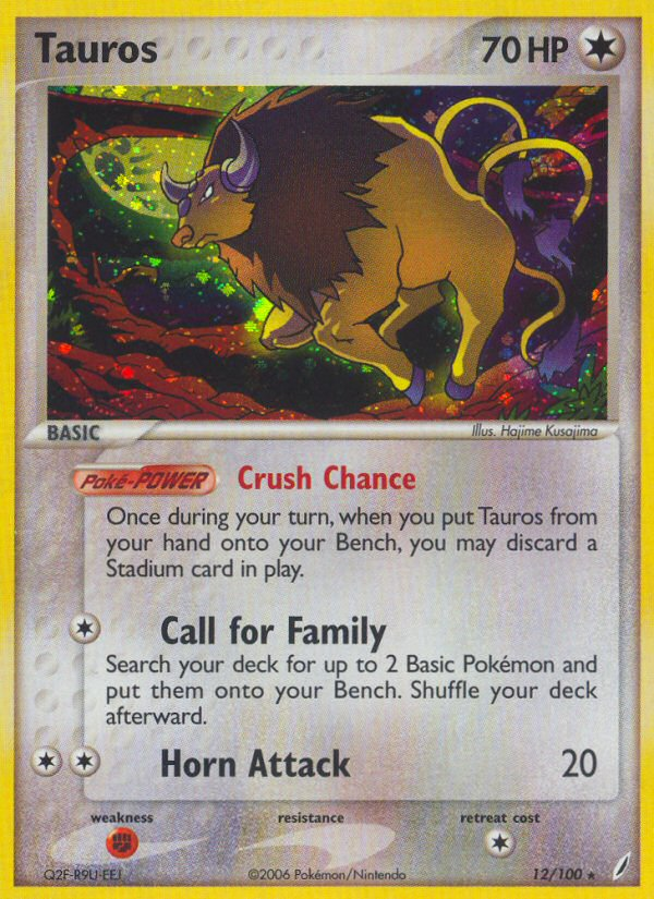 Tauros (12/100) [EX: Crystal Guardians] | Good Games Morley