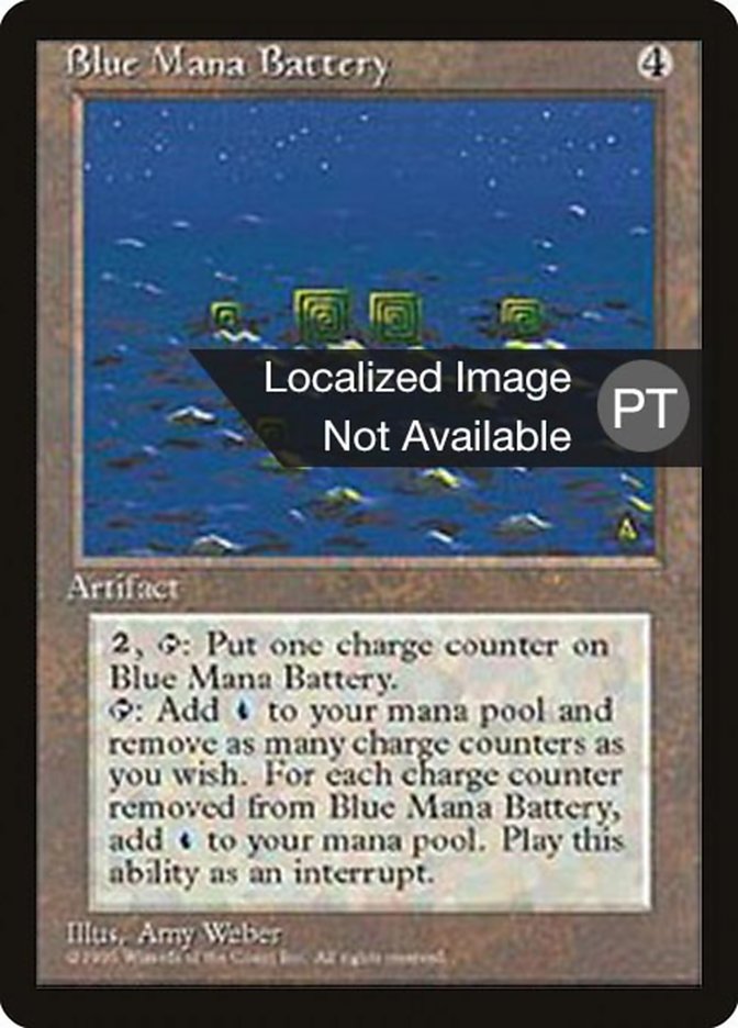 Blue Mana Battery [Fourth Edition (Foreign Black Border)] | Good Games Morley