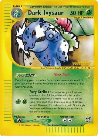 Dark Ivysaur (6) (Winner) (Jumbo Card) [Best of Promos] | Good Games Morley