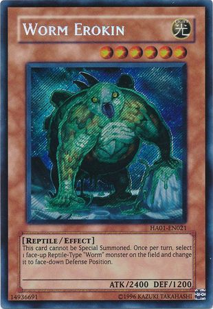 Worm Erokin [HA01-EN021] Secret Rare | Good Games Morley