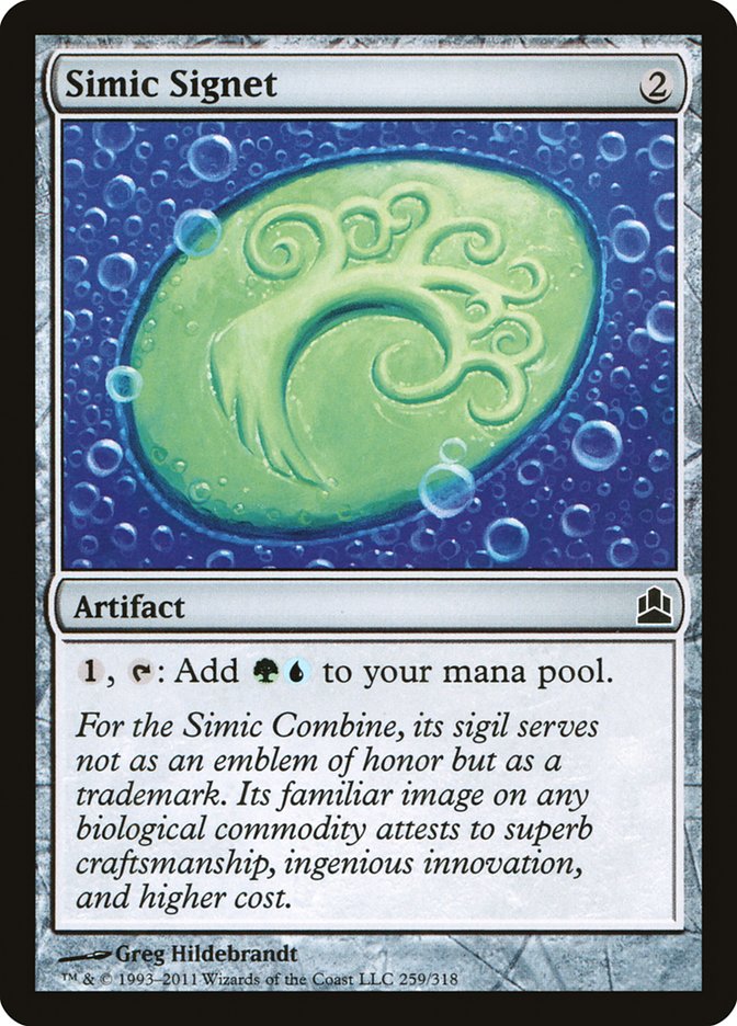 Simic Signet [Commander 2011] | Good Games Morley