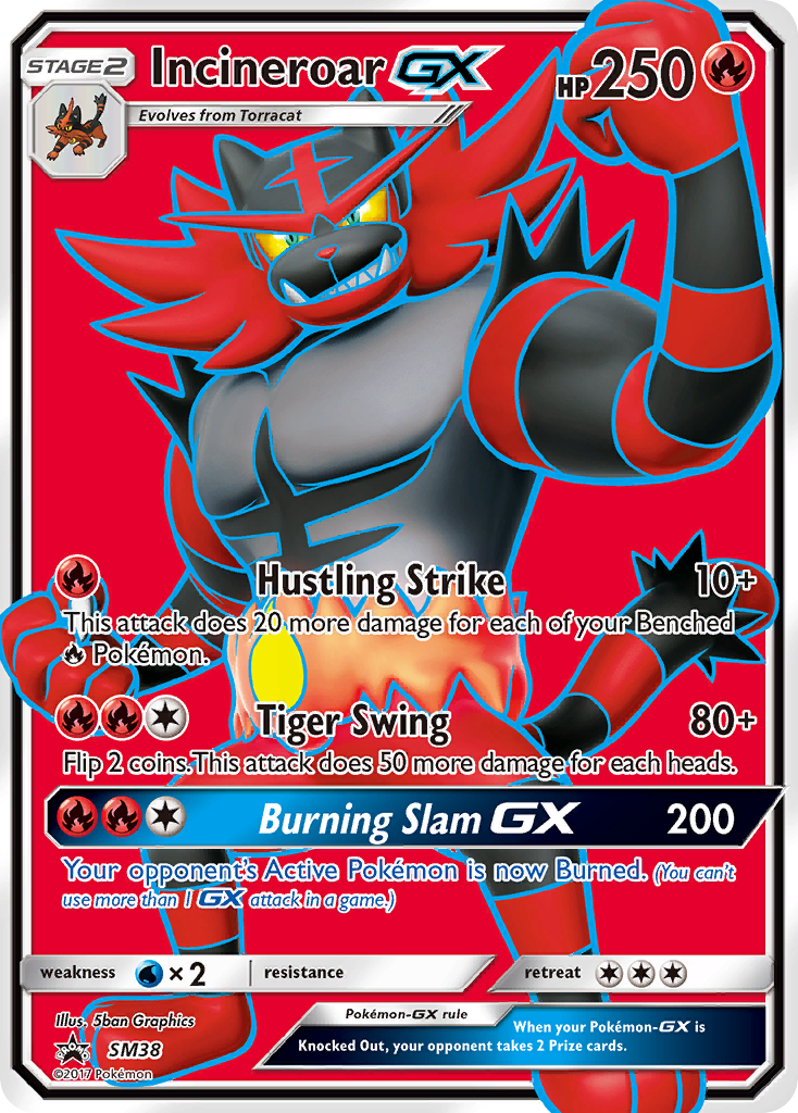 Incineroar GX (SM38) [Sun & Moon: Black Star Promos] | Good Games Morley