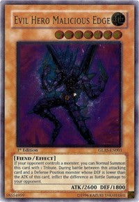 Evil HERO Malicious Edge (UTR) [GLAS-EN003] Ultimate Rare | Good Games Morley