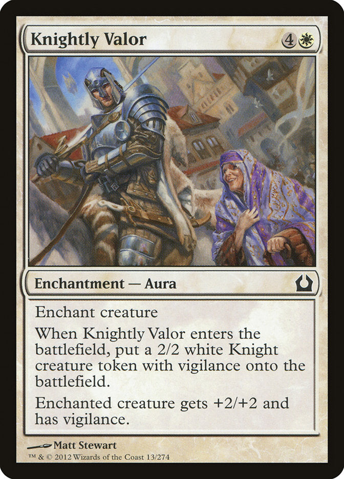 Knightly Valor [Return to Ravnica] | Good Games Morley