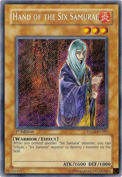 Hand of the Six Samurai [TDGS-EN085] Secret Rare | Good Games Morley