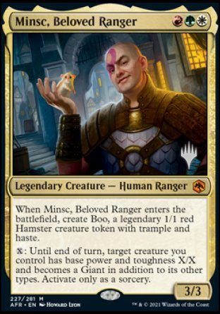 Minsc, Beloved Ranger (Promo Pack) [Dungeons & Dragons: Adventures in the Forgotten Realms Promos] | Good Games Morley