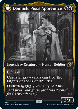 Dennick, Pious Apprentice // Dennick, Pious Apparition [Innistrad: Double Feature] | Good Games Morley