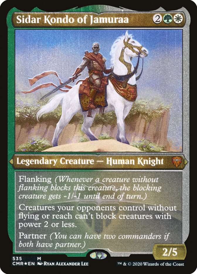 Sidar Kondo of Jamuraa (Etched) [Commander Legends] | Good Games Morley