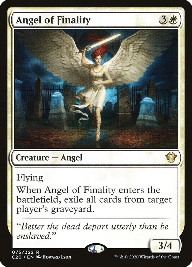 Angel of Finality [Commander 2020] | Good Games Morley