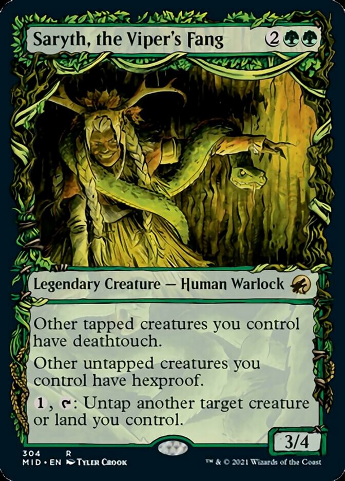 Saryth, the Viper's Fang (Showcase Equinox) [Innistrad: Midnight Hunt] | Good Games Morley