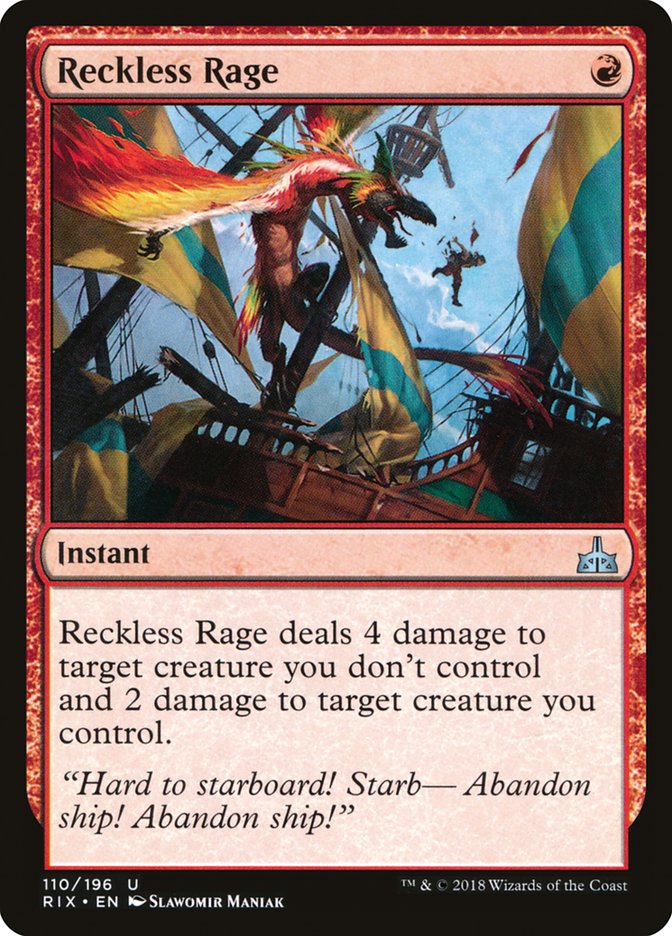 Reckless Rage [Rivals of Ixalan] | Good Games Morley