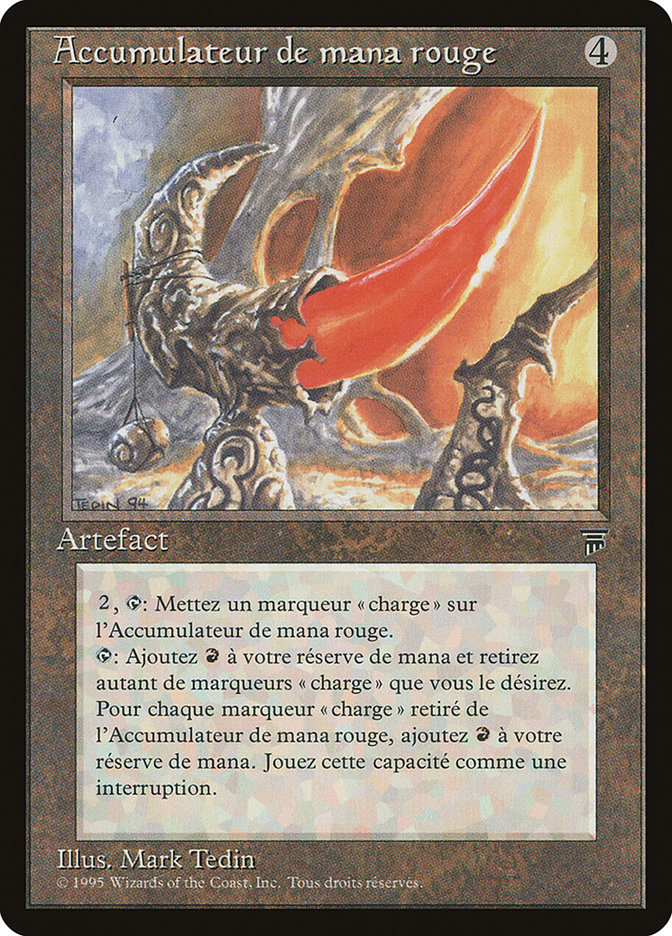Red Mana Battery (French) - "Accumulateur de mana rogue" [Renaissance] | Good Games Morley