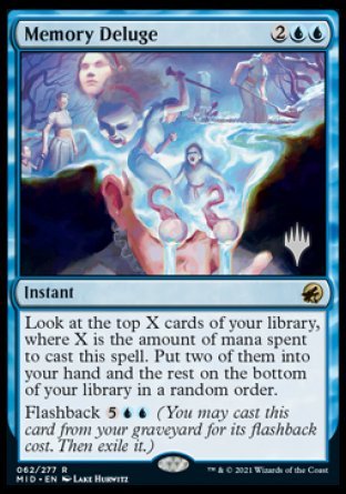 Memory Deluge (Promo Pack) [Innistrad: Midnight Hunt Promos] | Good Games Morley