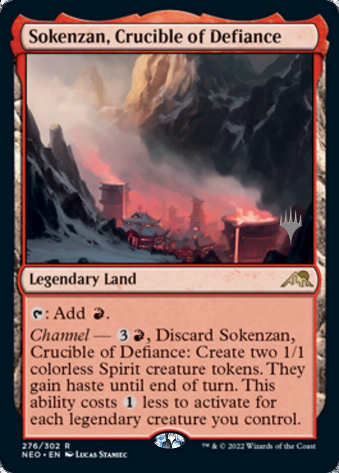 Sokenzan, Crucible of Defiance (Promo Pack) [Kamigawa: Neon Dynasty Promos] | Good Games Morley