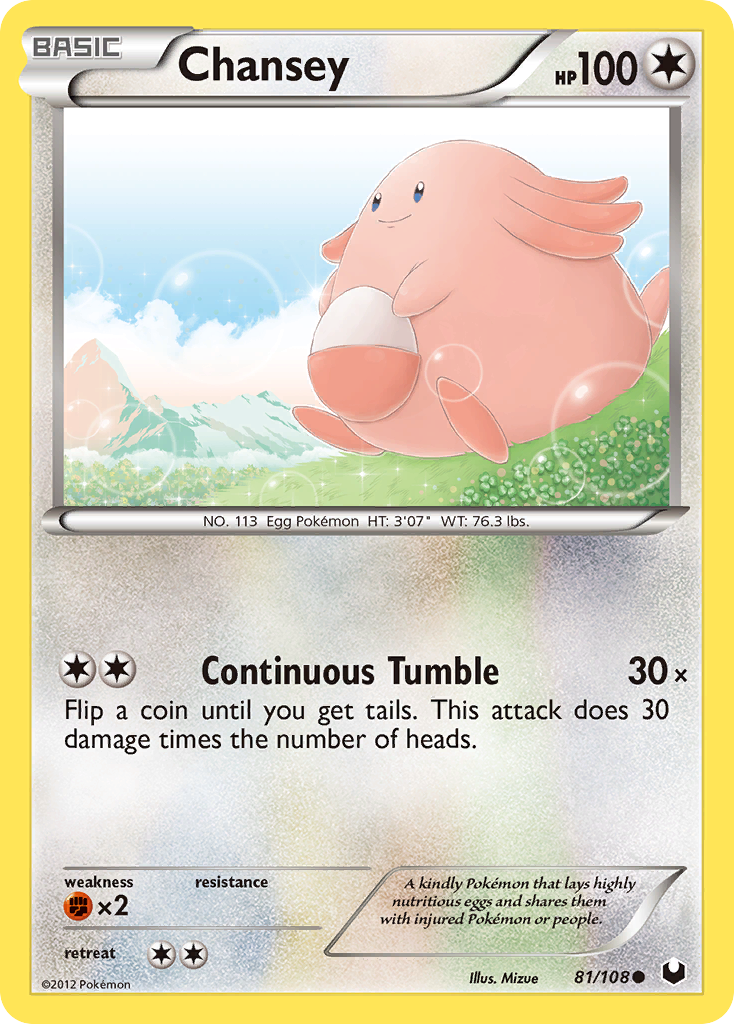 Chansey (81/108) [Black & White: Dark Explorers] | Good Games Morley
