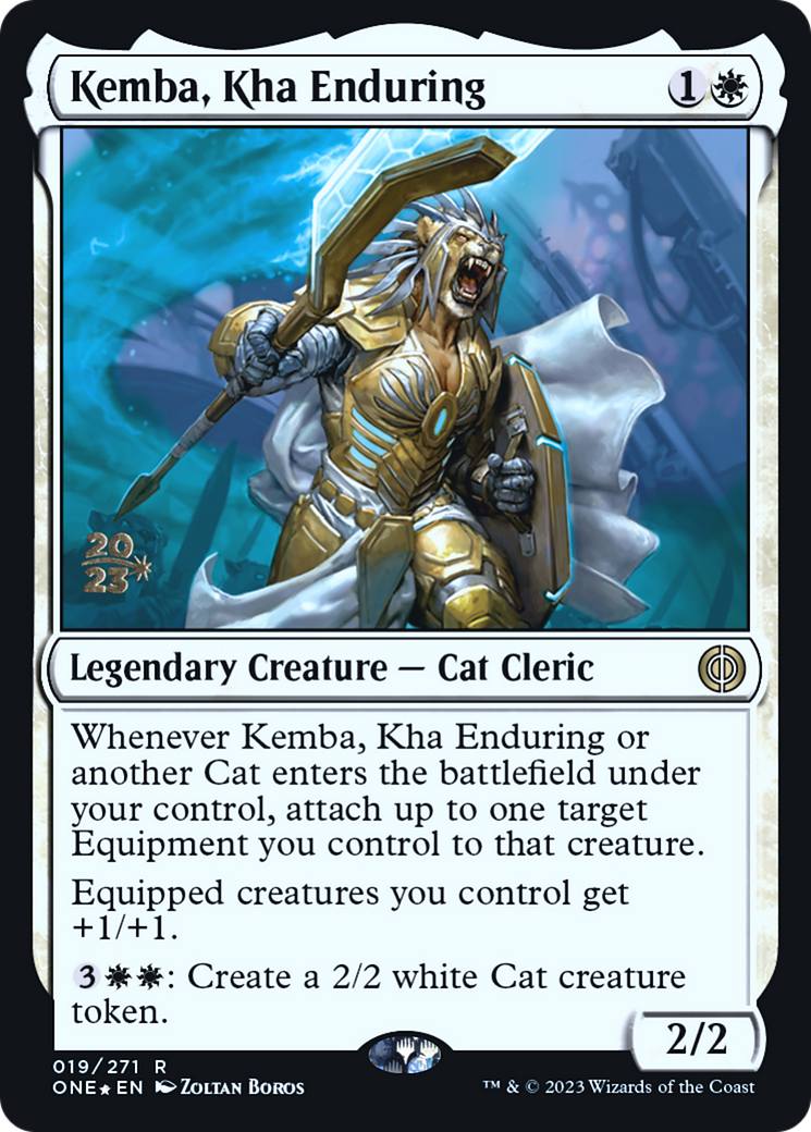 Kemba, Kha Enduring [Phyrexia: All Will Be One Prerelease Promos] | Good Games Morley