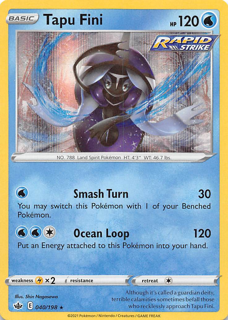 Tapu Fini (040/198) [Sword & Shield: Chilling Reign] | Good Games Morley