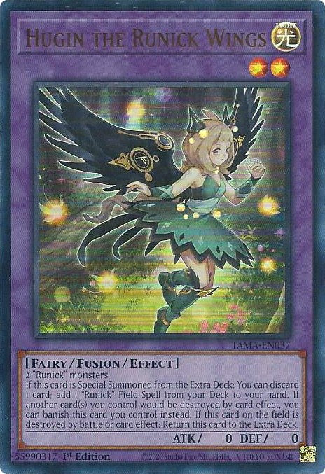Hugin the Runick Wings [TAMA-EN037] Ultra Rare | Good Games Morley