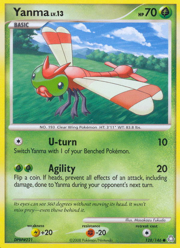 Yanma (128/146) [Diamond & Pearl: Legends Awakened] | Good Games Morley