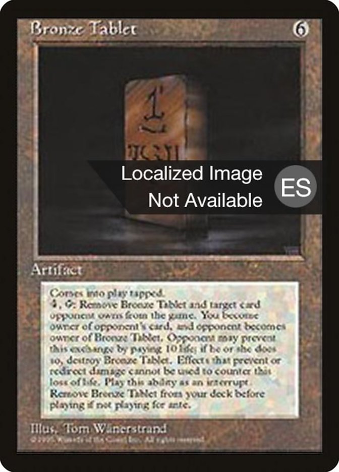 Bronze Tablet [Fourth Edition (Foreign Black Border)] | Good Games Morley