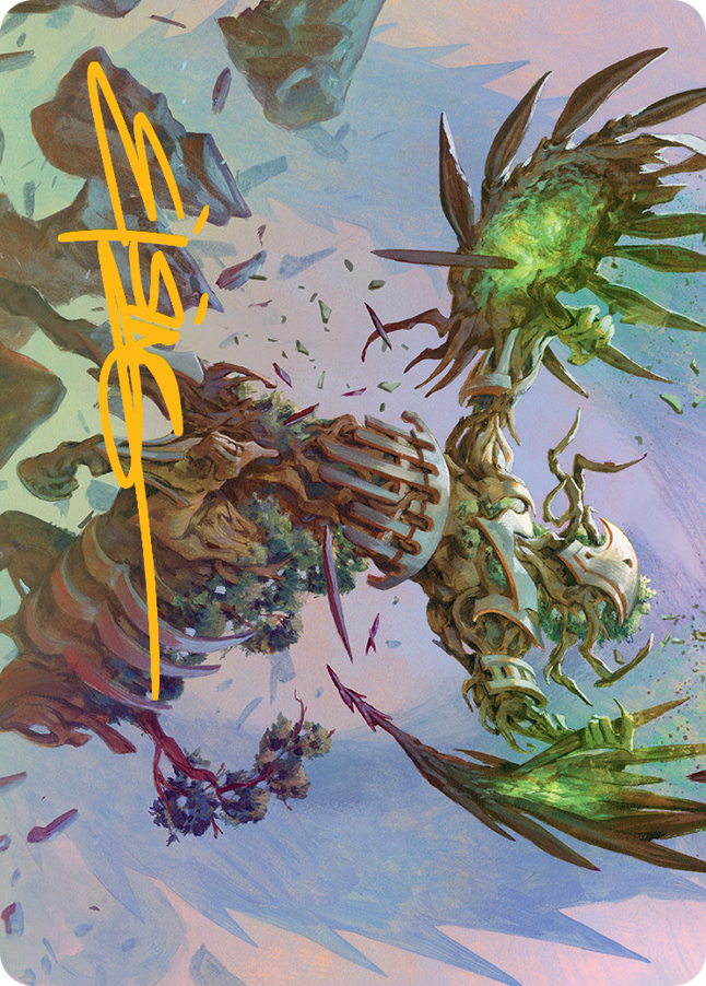 Botanical Brawler Art Card (Gold-Stamped Signature) [March of the Machine Art Series] | Good Games Morley