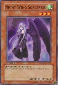 Night Wing Sorceress [CRMS-EN025] Common | Good Games Morley