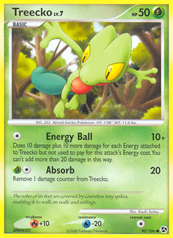 Treecko (90/106) [Diamond & Pearl: Great Encounters] | Good Games Morley