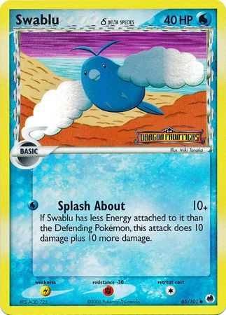 Swablu (65/101) (Delta Species) (Stamped) [EX: Dragon Frontiers] | Good Games Morley