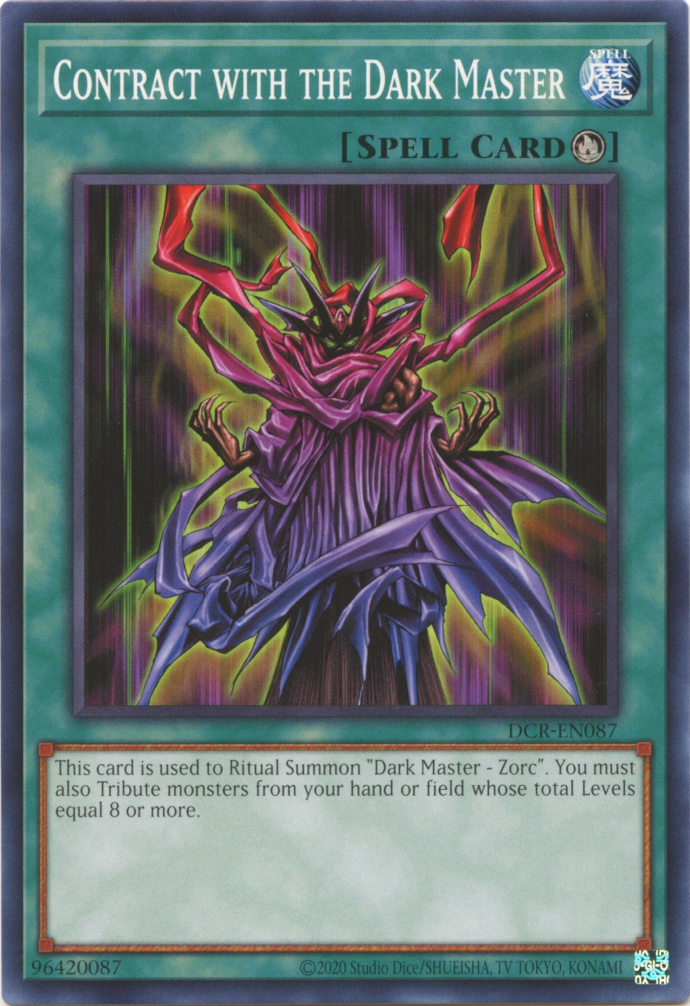 Contract with the Dark Master (25th Anniversary) [DCR-EN087] Common | Good Games Morley
