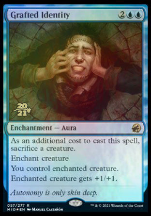 Grafted Identity [Innistrad: Midnight Hunt Prerelease Promos] | Good Games Morley