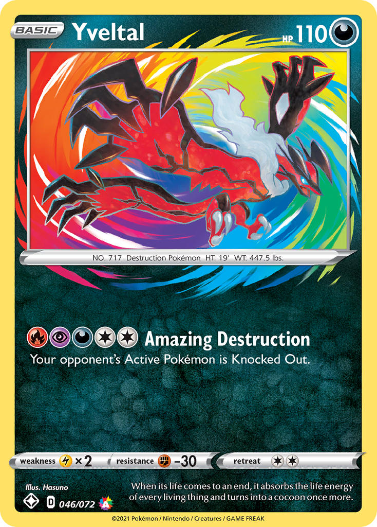 Yveltal (046/072) [Sword & Shield: Shining Fates] | Good Games Morley