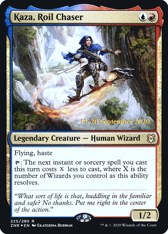 Kaza, Roil Chaser [Zendikar Rising Prerelease Promos] | Good Games Morley