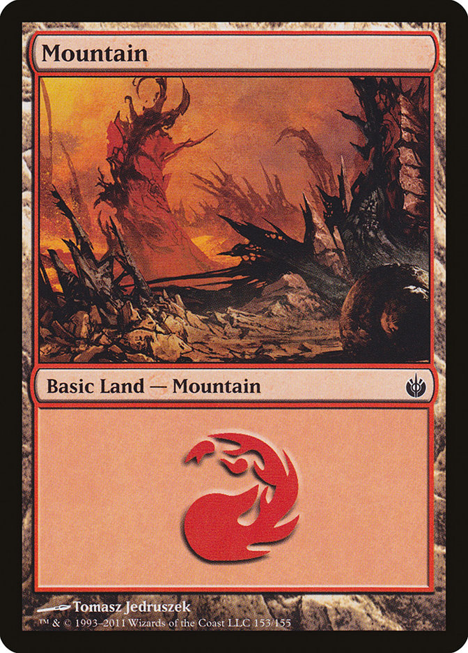 Mountain (153) [Mirrodin Besieged] | Good Games Morley