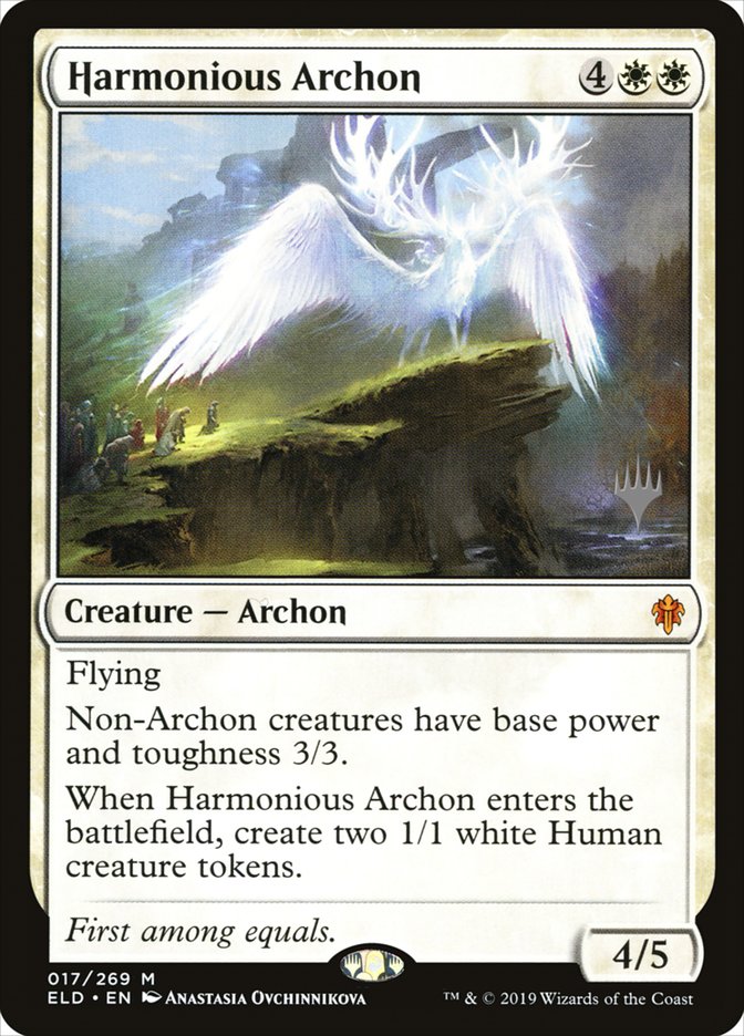 Harmonious Archon (Promo Pack) [Throne of Eldraine Promos] | Good Games Morley