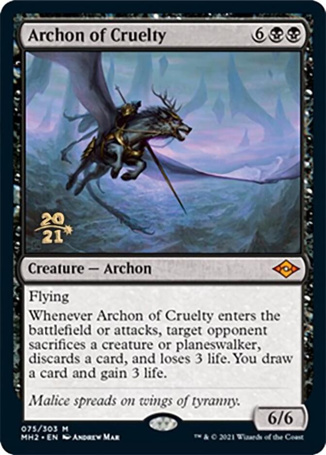 Archon of Cruelty [Modern Horizons 2 Prerelease Promos] | Good Games Morley