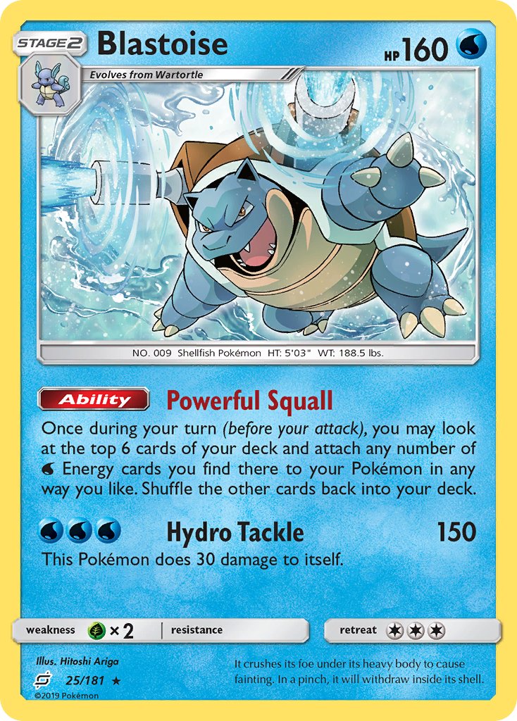 Blastoise (25/181) (Theme Deck Exclusive) [Sun & Moon: Team Up] | Good Games Morley