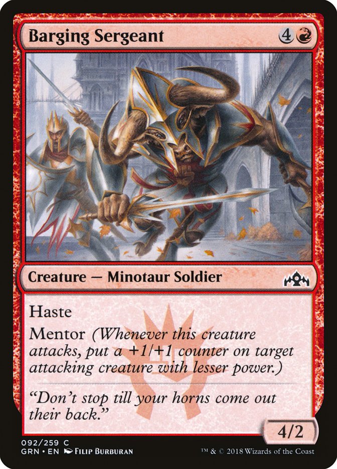 Barging Sergeant [Guilds of Ravnica] | Good Games Morley