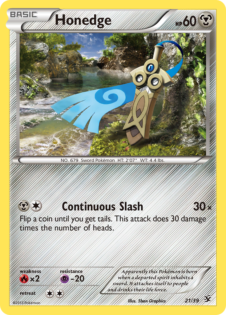 Honedge (21/39) [XY: Kalos Starter Set] | Good Games Morley