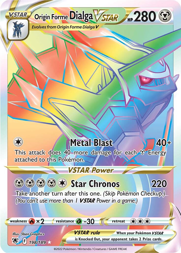 Origin Forme Dialga VSTAR (198/189) [Sword & Shield: Astral Radiance] | Good Games Morley