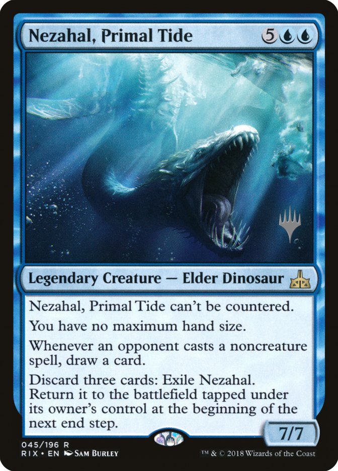 Nezahal, Primal Tide (Promo Pack) [Rivals of Ixalan Promos] | Good Games Morley