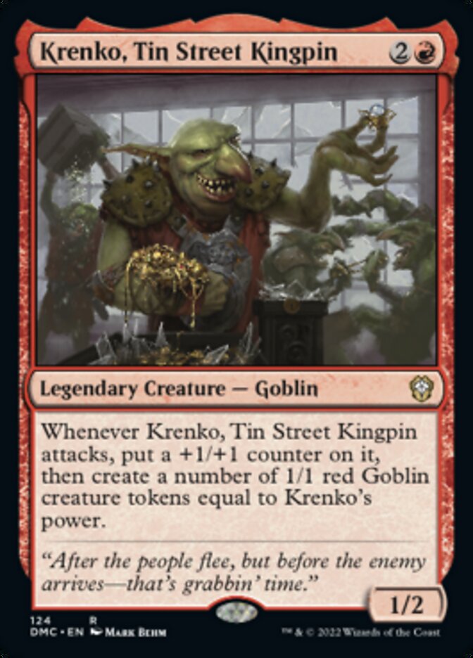 Krenko, Tin Street Kingpin [Dominaria United Commander] | Good Games Morley