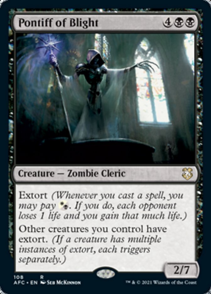Pontiff of Blight [Dungeons & Dragons: Adventures in the Forgotten Realms Commander] | Good Games Morley