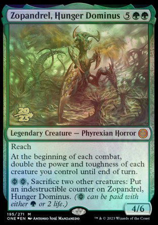 Zopandrel, Hunger Dominus [Phyrexia: All Will Be One Prerelease Promos] | Good Games Morley