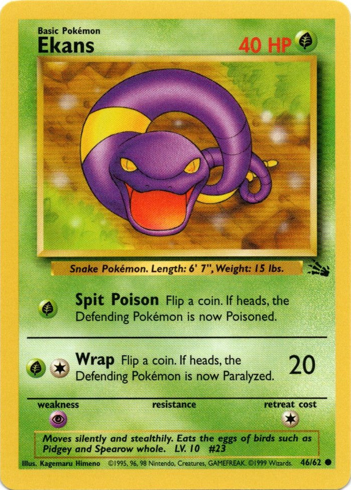 Ekans (46/62) [Fossil Unlimited] | Good Games Morley