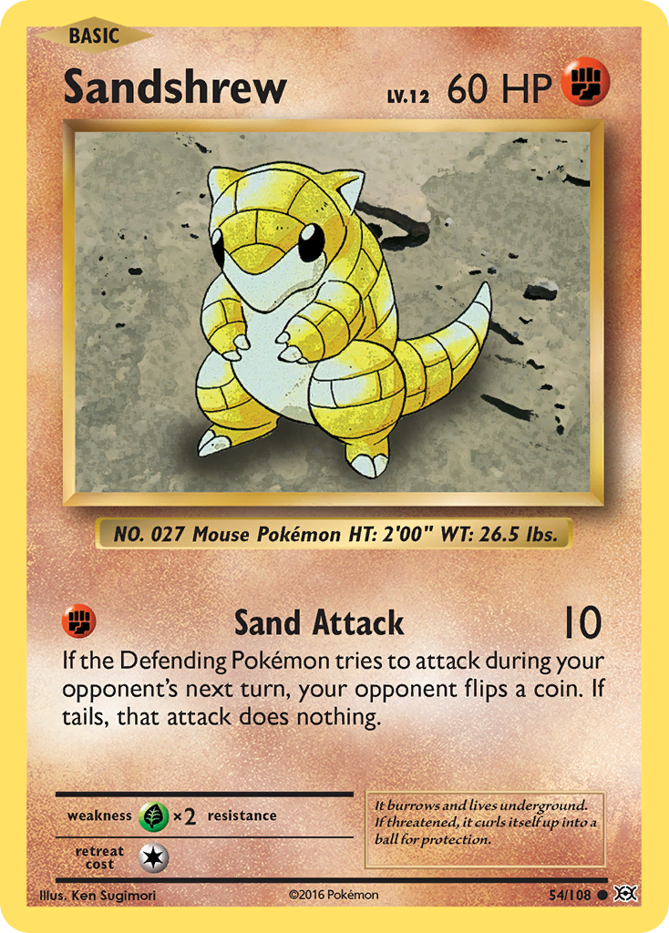 Sandshrew (54/108) [XY: Evolutions] | Good Games Morley