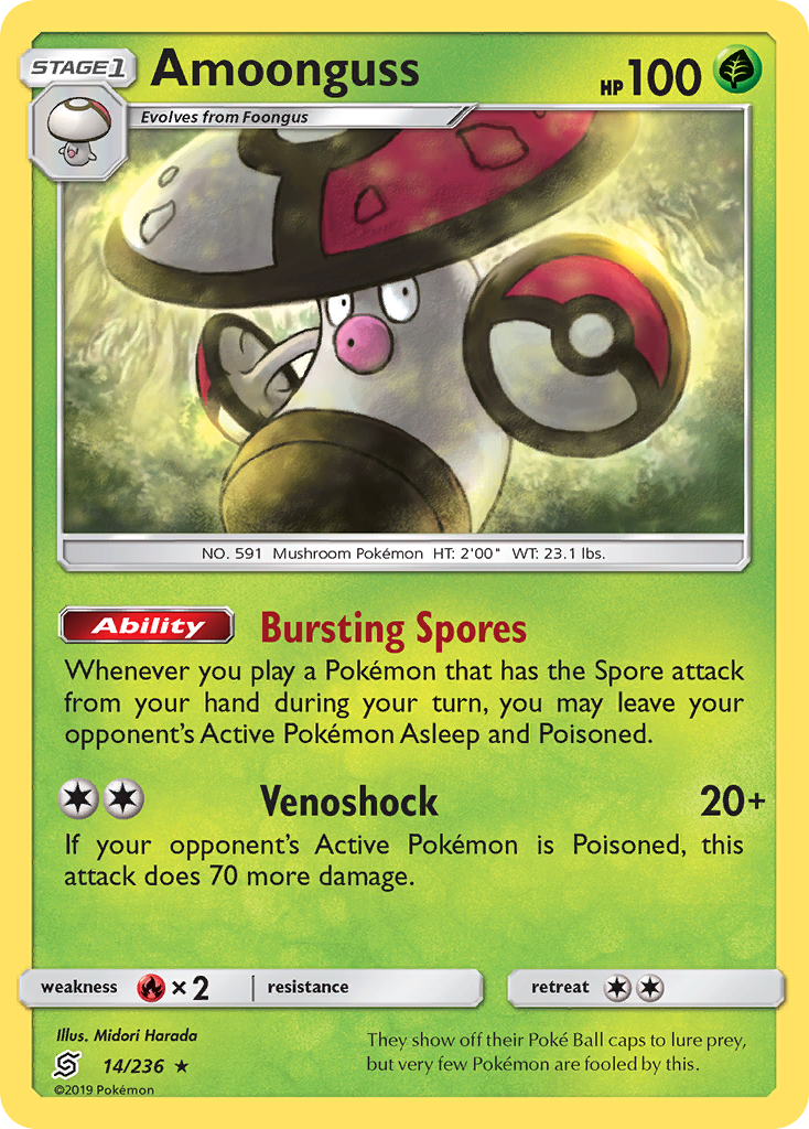 Amoonguss (14/236) [Sun & Moon: Unified Minds] | Good Games Morley